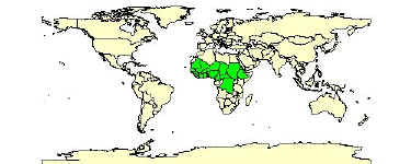 carte de repartition du varan exanthematicus